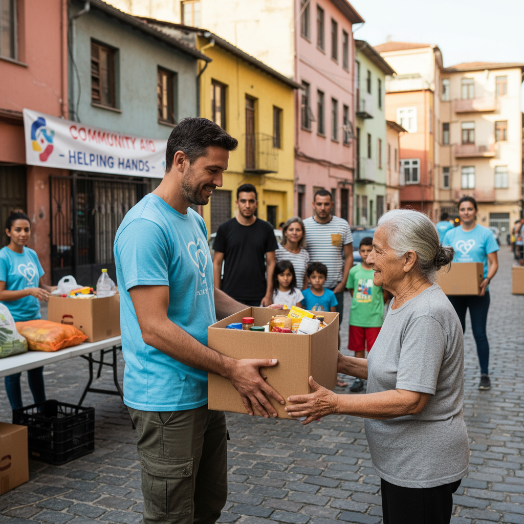 Volunteer in action
